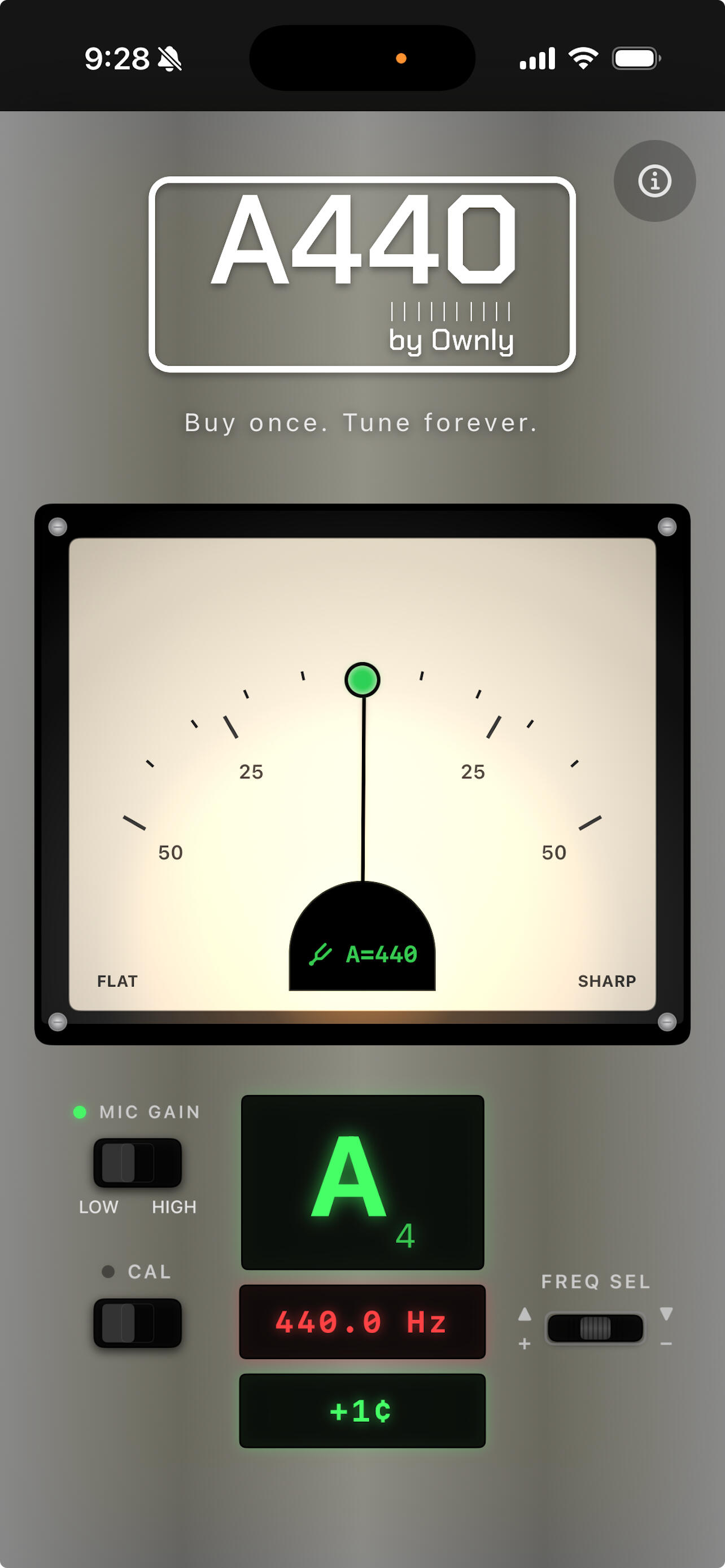 A440 Guitar Tuner By Ownly Labs