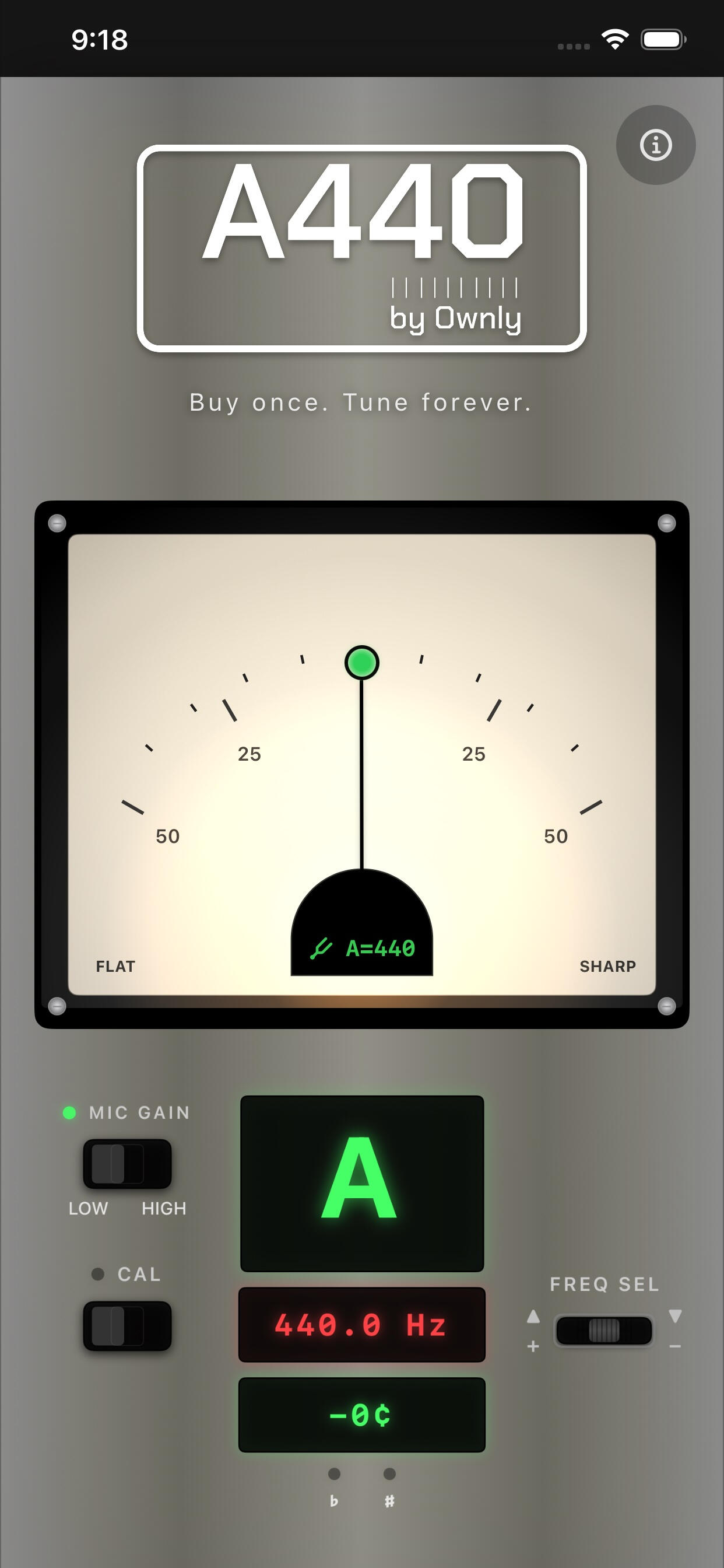 A440 Guitar Tuner By Ownly Labs